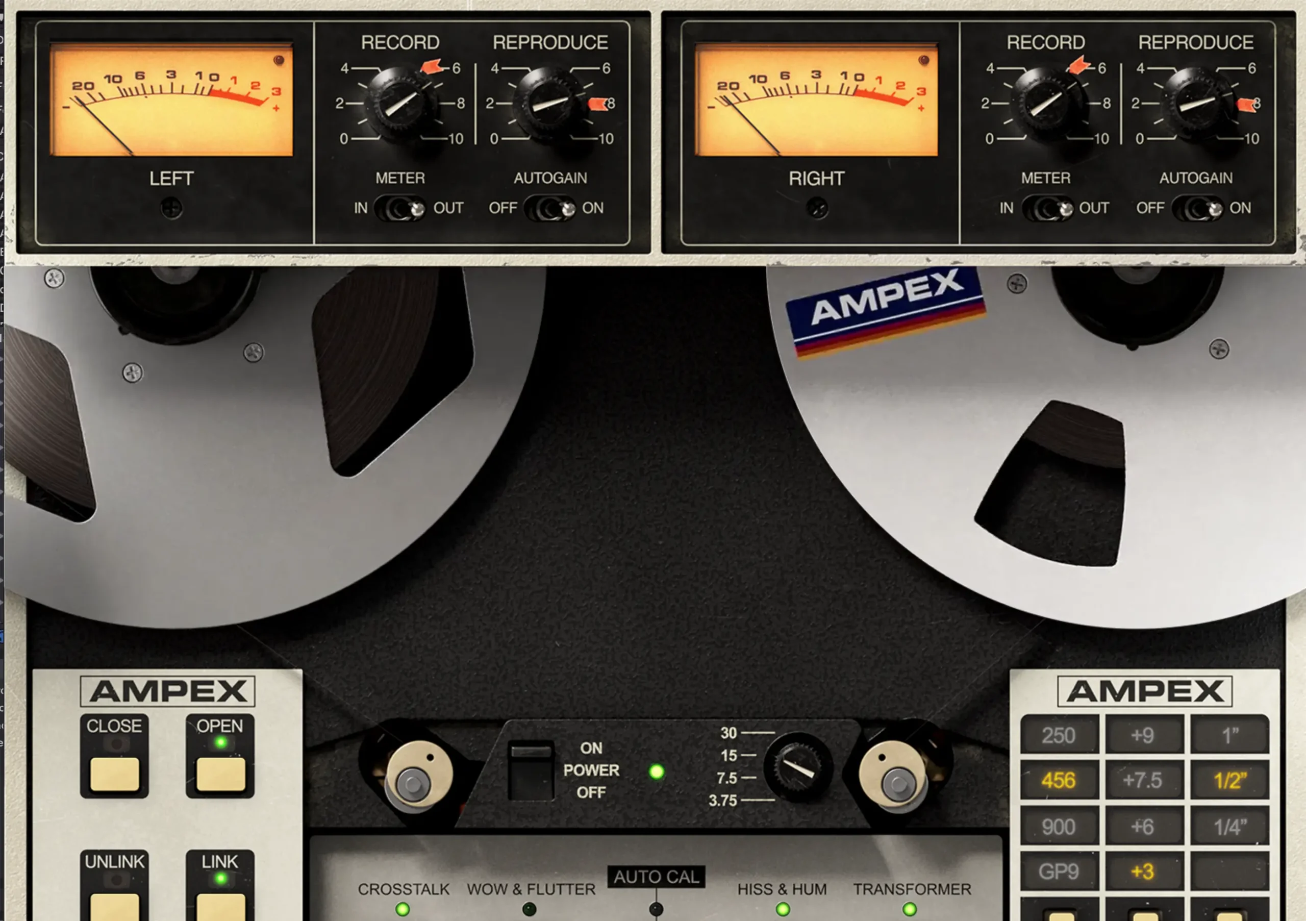 Ampex ATR-102 Interface Zoomed
