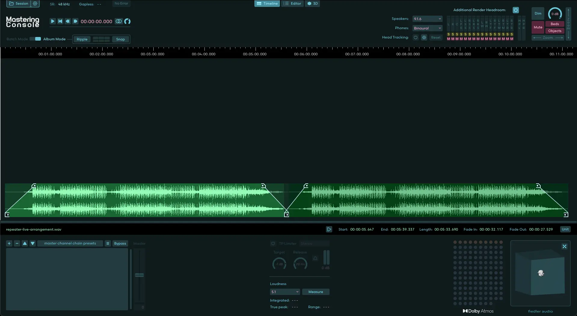 Fiedler Audio Mastering Console 2.0