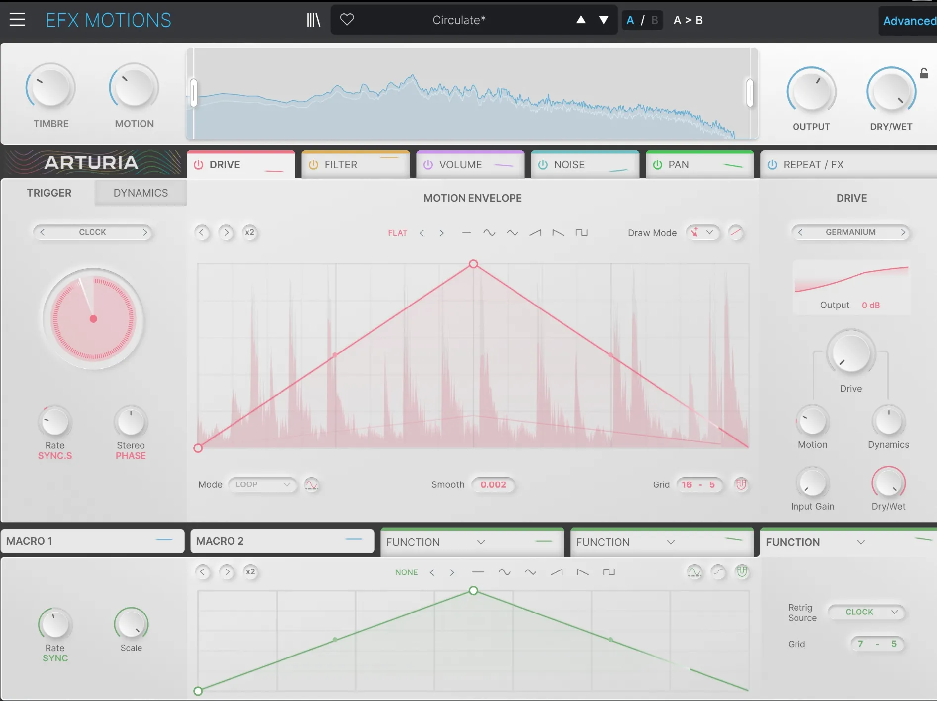 Arturia eFX MOTION Interface