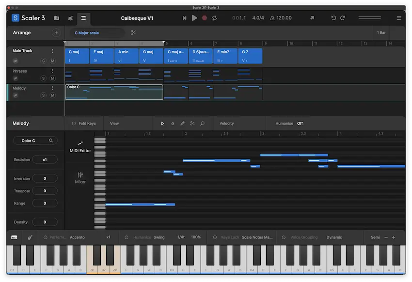 Scaler 3-Arrange-Page-MIDI