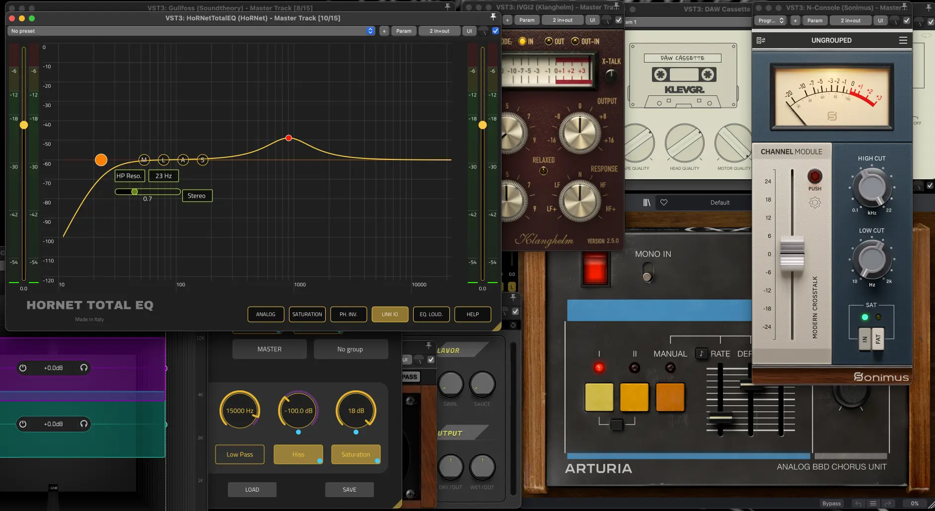Selection of audio plugins