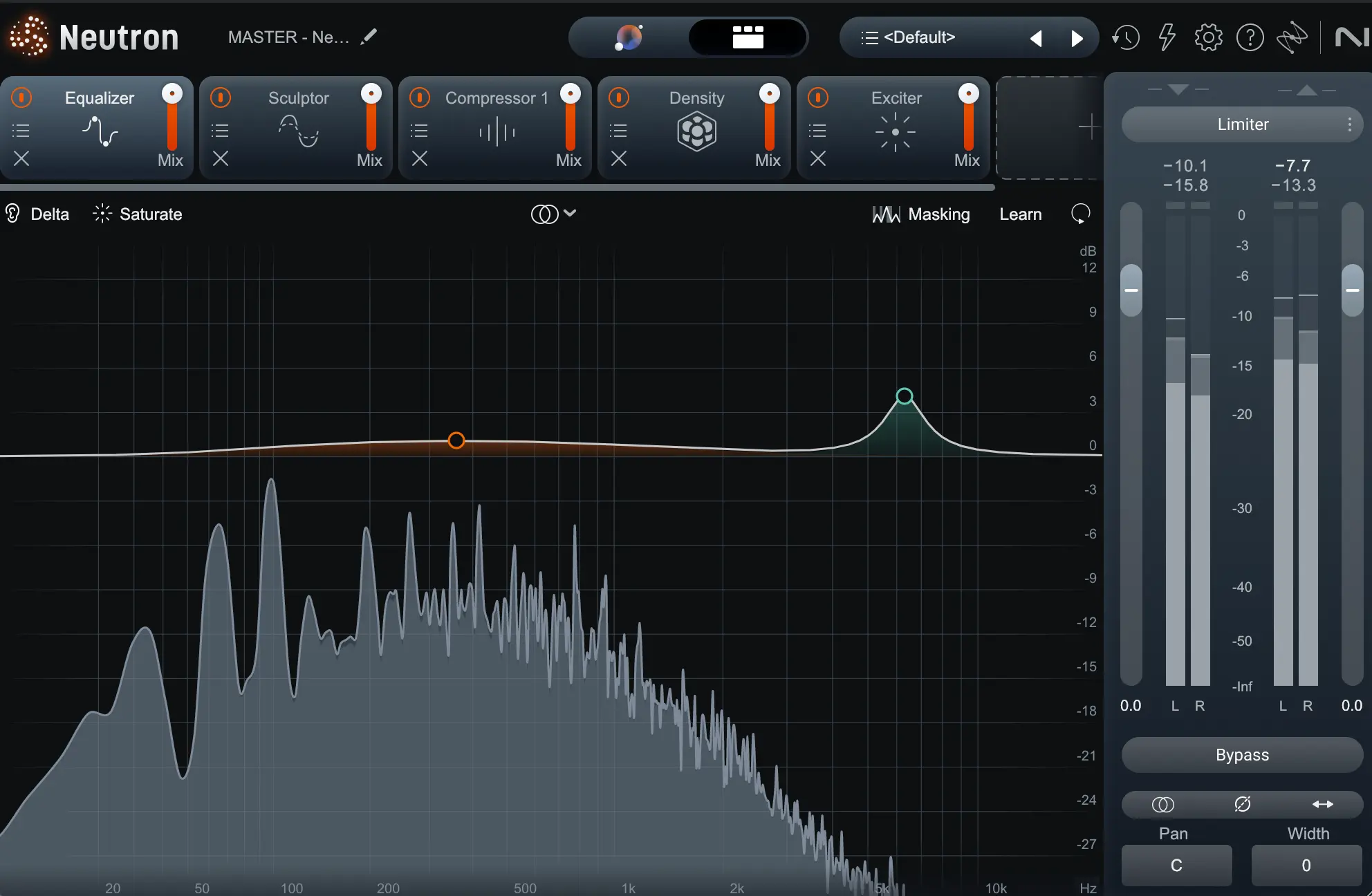 iZotope Neutron 5 Equalizer Interface