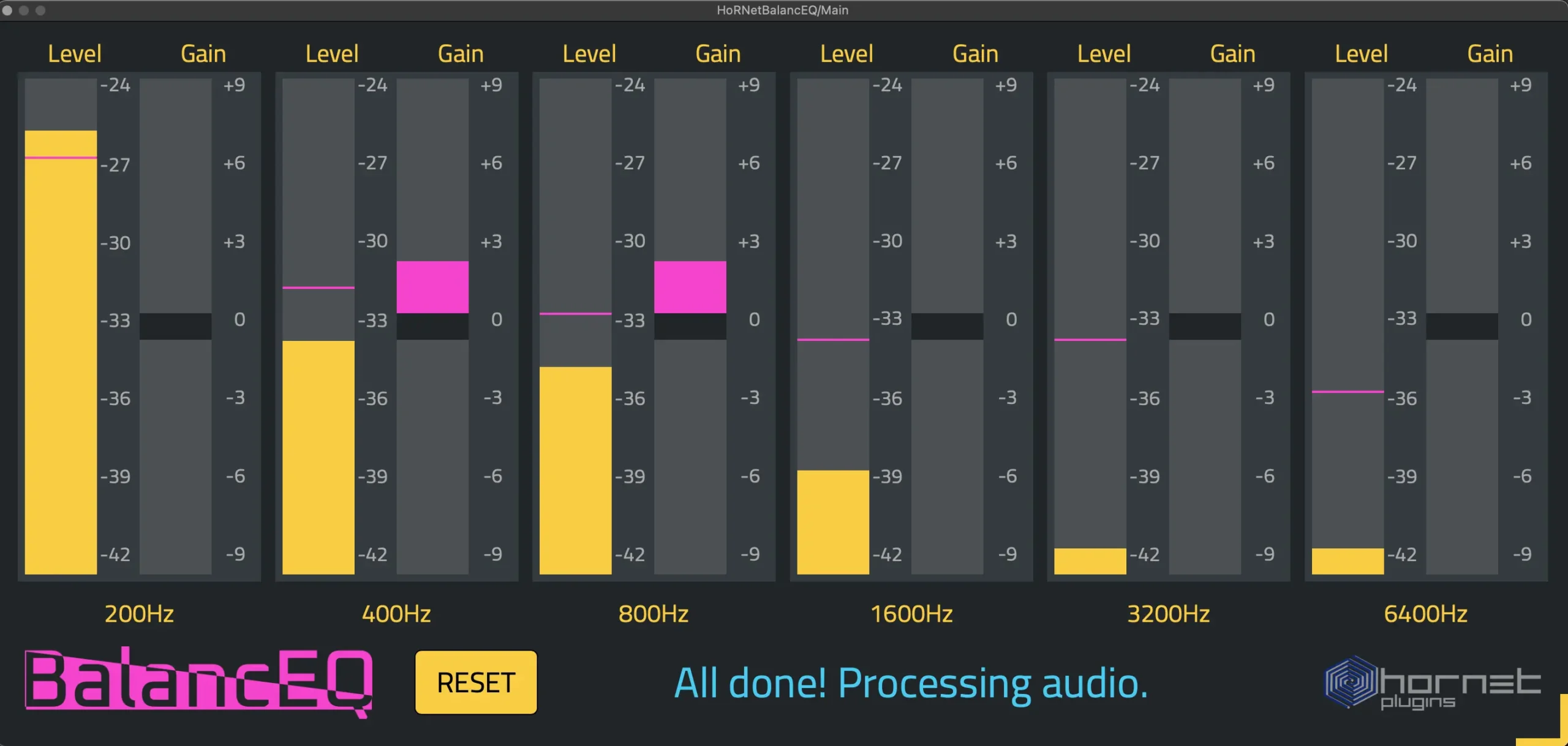 HoRNet BalanceEQ Interface