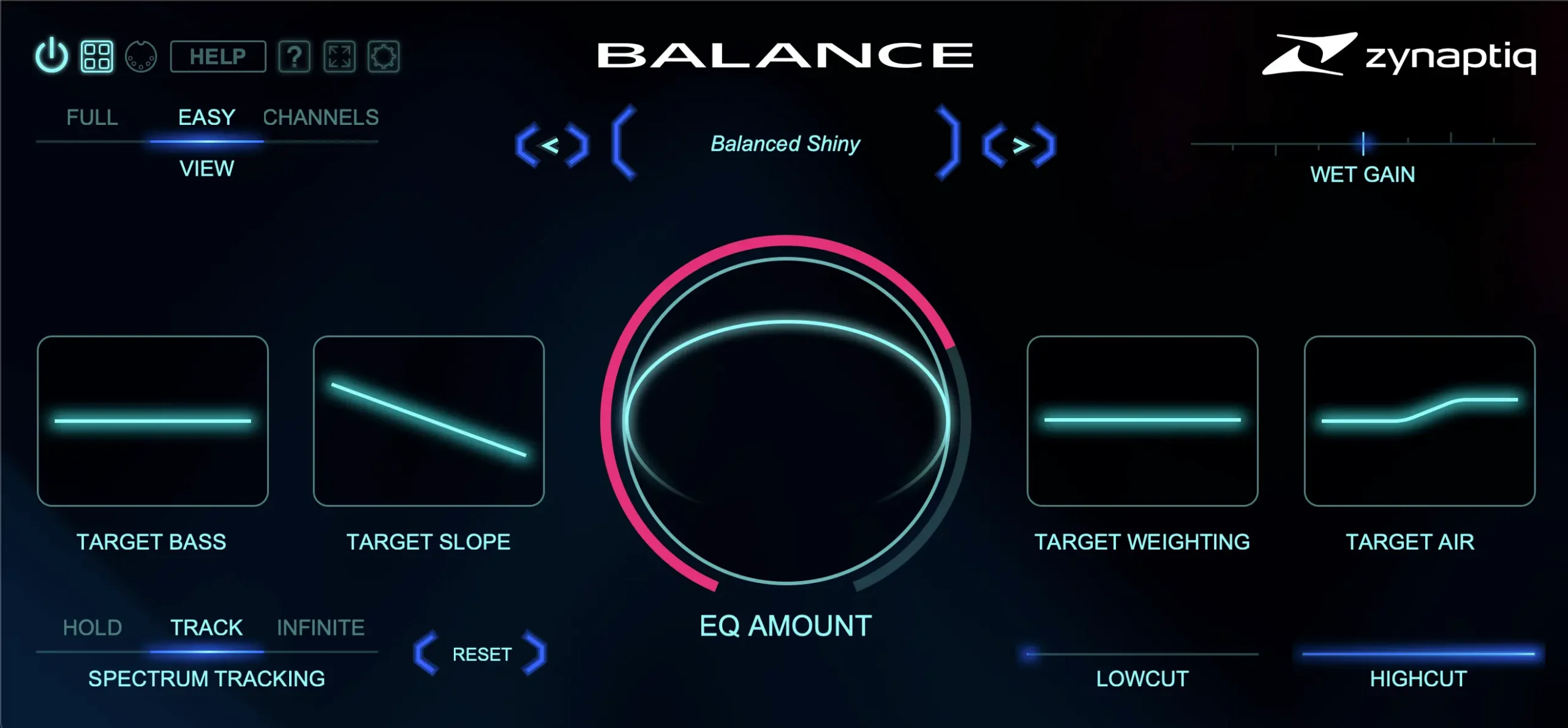 Zynaptiq BALANCE Easy Interface