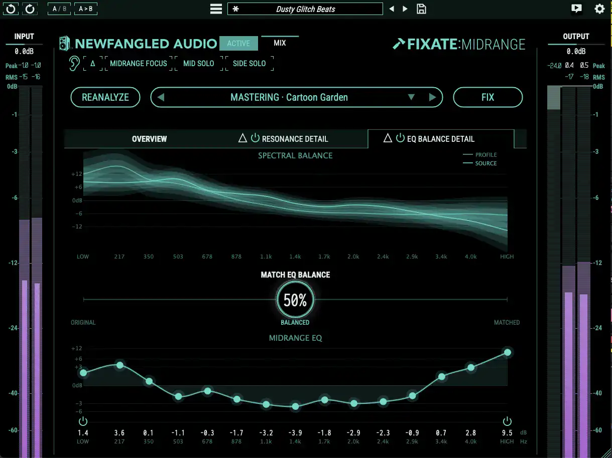 Newfangled Audio Fixatemidrange Interface