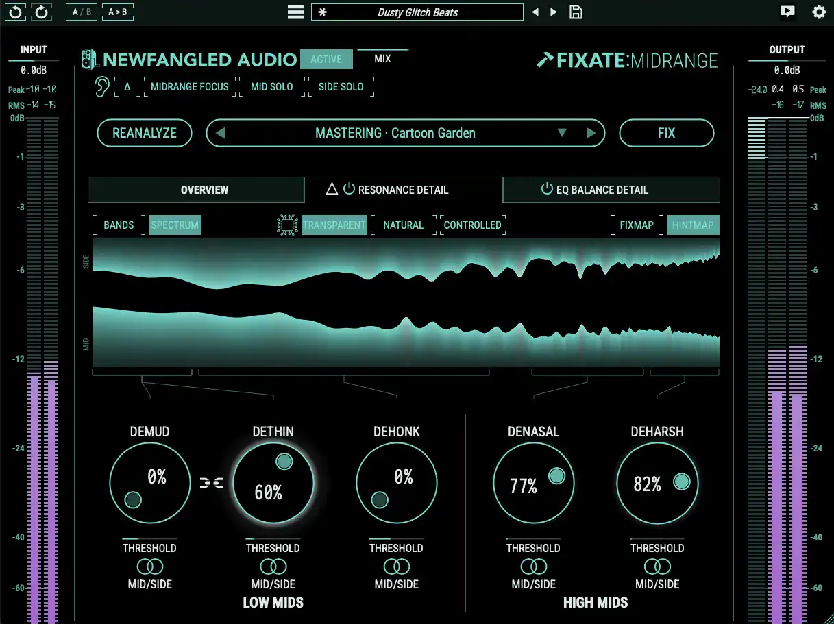 Audio production interface showing sound wave and equalizer settings for electronic music.