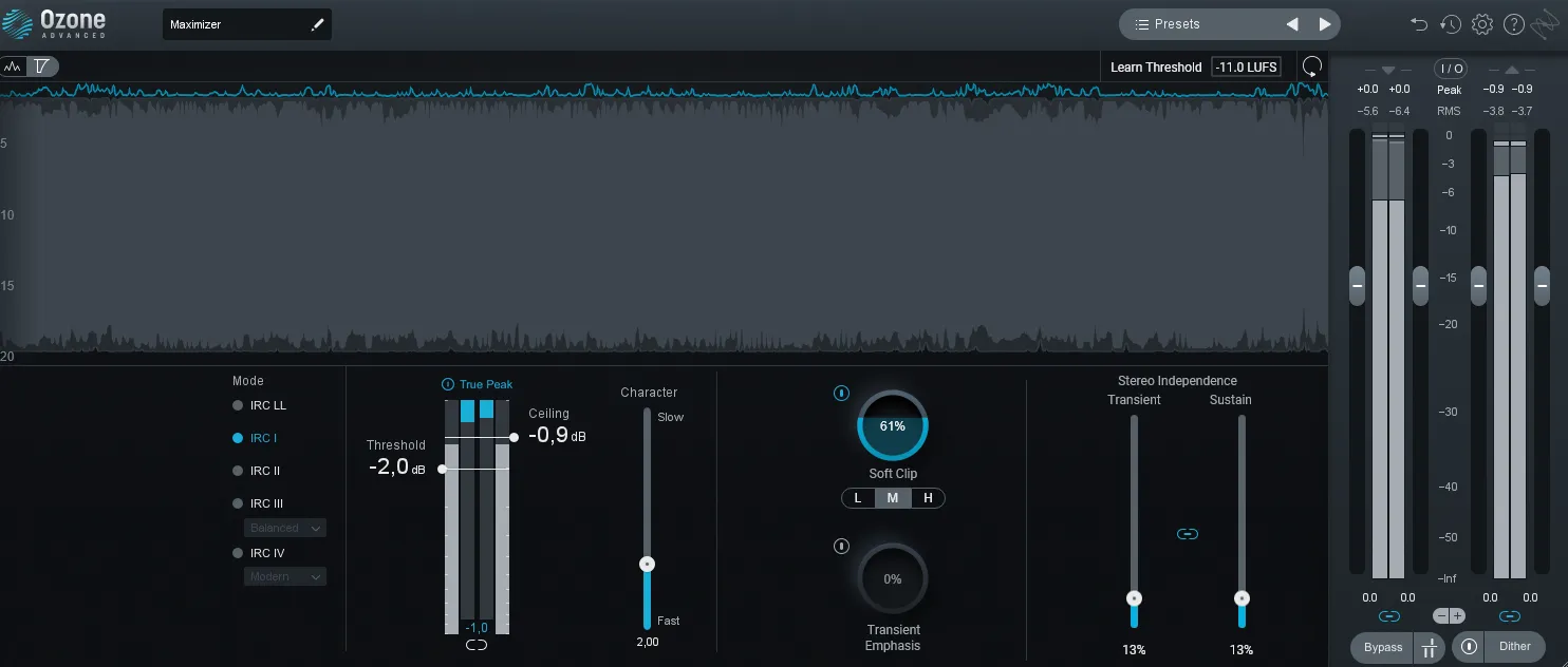 iZotope Ozone maximizer