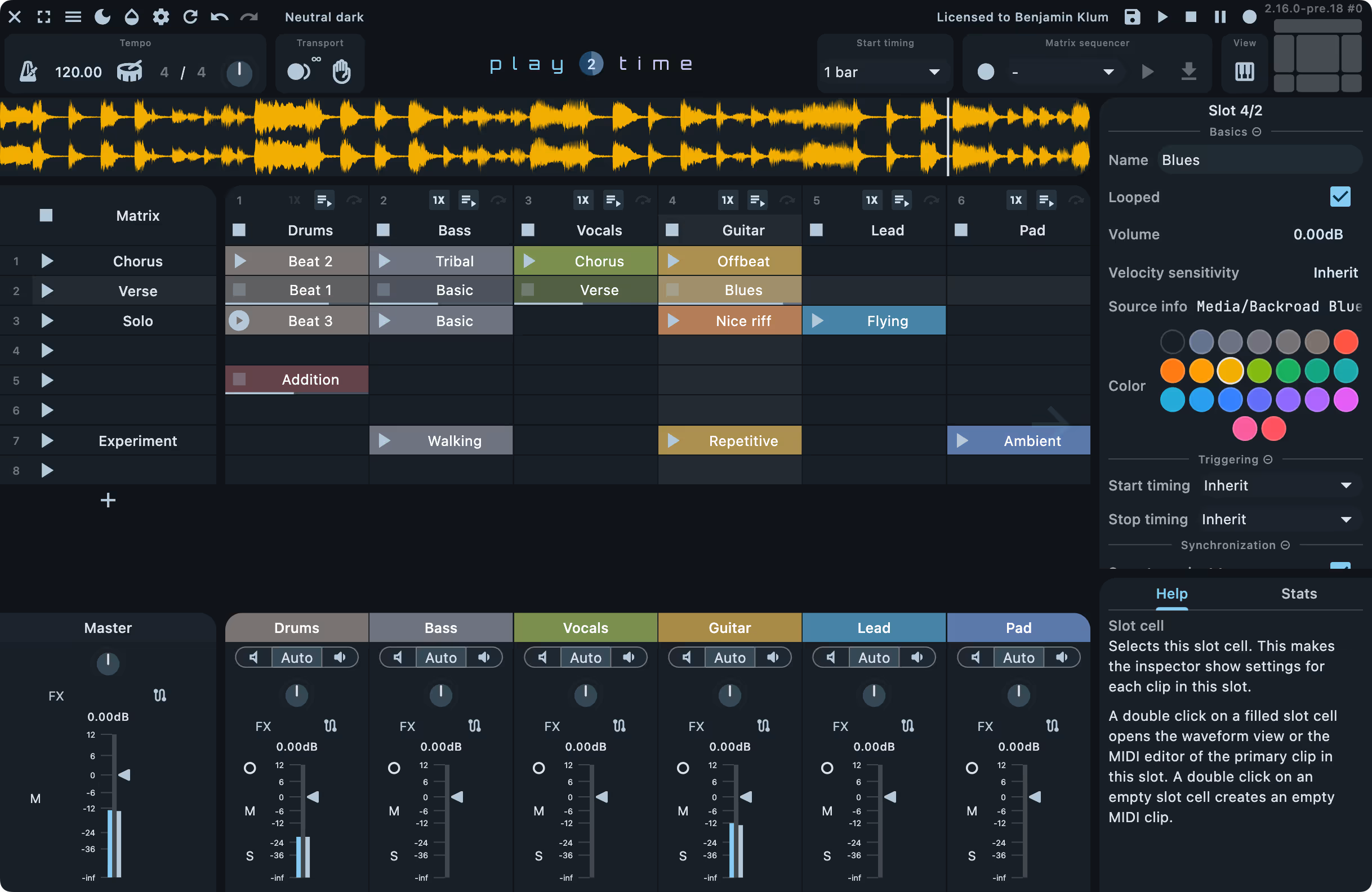 Playtime 2 interface