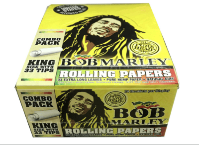 BOB MARLEY PURE HEMP UT KINGSIZE WITH 33 TIPS 24CT