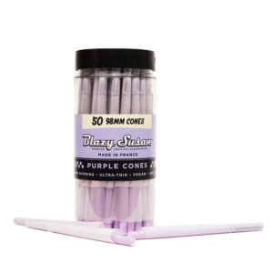 BLAZY SUSAN PURPLE CONES 98MM 50CT JAR