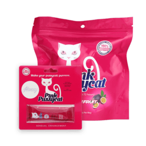 HONEY ENERGY PINK PUSSYCAT POUCHES 12CT