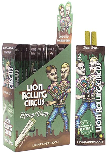 LION ROLLING CIRCUS HEMP WRAP TERPINES CHOCOLATE