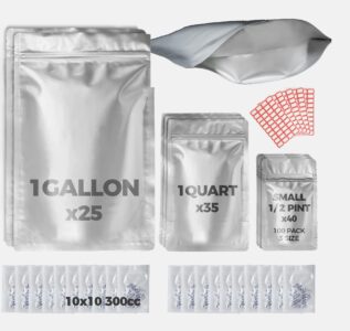 MYLAR BAGGIES SMALL SIZE (1G) ASSORTED 100CT