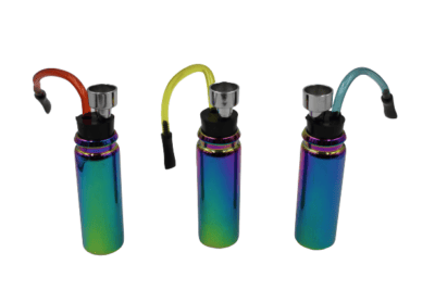 GLASS WATER PIPE 12CT RAINBOW