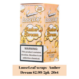 LOOSE LEAF WRAPS 20/2PK ($2.99) AMBER DREAM