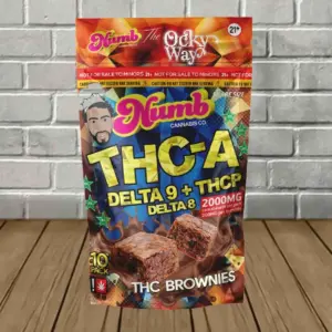 NUMB EDIBLES D9/THCA COOKIES/BROWNIES 10PK 200MG