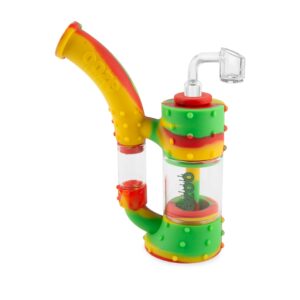 OOZE STACK SILICONE GLASS WATER PIPE