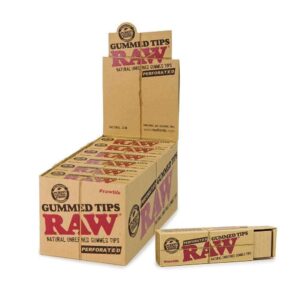 RAW GUMMED TIPS PERFORATED 24CT
