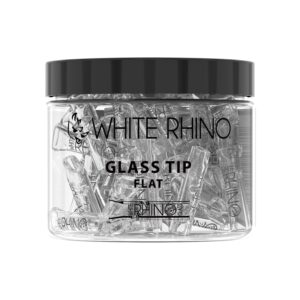 WHITE RHINO GLASS TIPS 50CT JAR