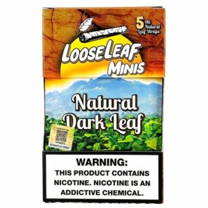 LOOSE LEAF MINI WRAPS 8/5CT NATURAL DARK LEAF