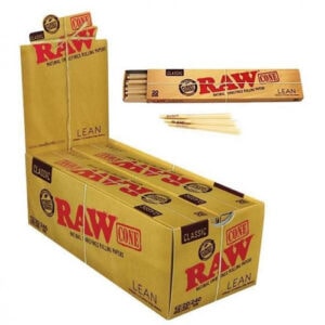 RAW CLASSIC CONES 20 CONES/PK KING (12PK DISPLAY)