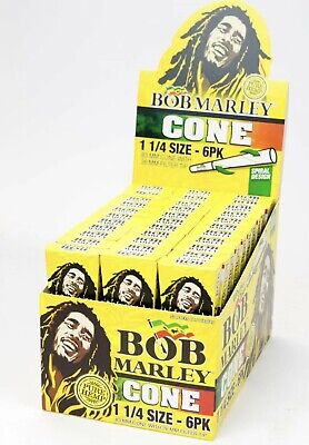 BOB MARLEY CONE 1 1/4 6PK CONE 33 PK
