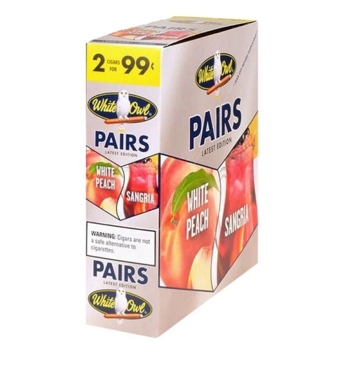 WHITE OWL PAIRS 2/99 WHITE PEACH/SANGRIA