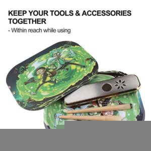 METAL ROLLING TRAYS MEDIUM W/MAGNET MIX DESIGNS