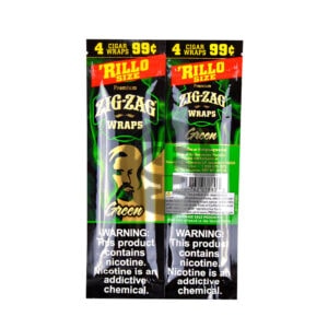 ZIG-ZAG WRAP 4/99 GREEN RILLO' SIZE