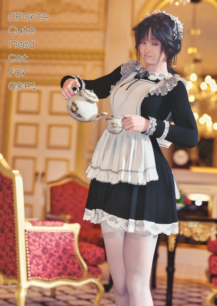 dForce Cute Maid Set for G8F!