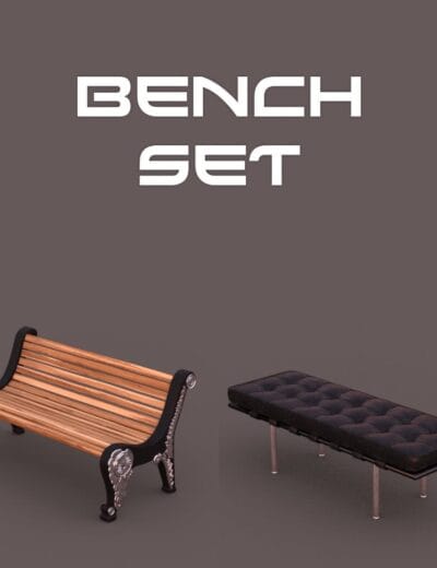 Bench Set For Daz Studio