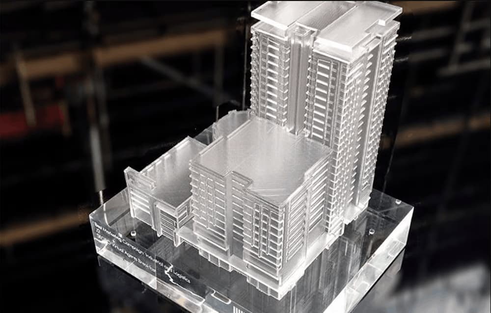 Architektonický model z 3D tiskárny – technologie SLA Architektonický model z 3D tiskárny – technologie SLA