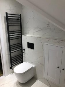 Black Bathroom Towel Rack