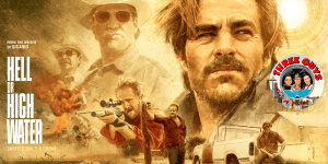 Cover image for "Hell or High Water" featuring characters in a tense scene.