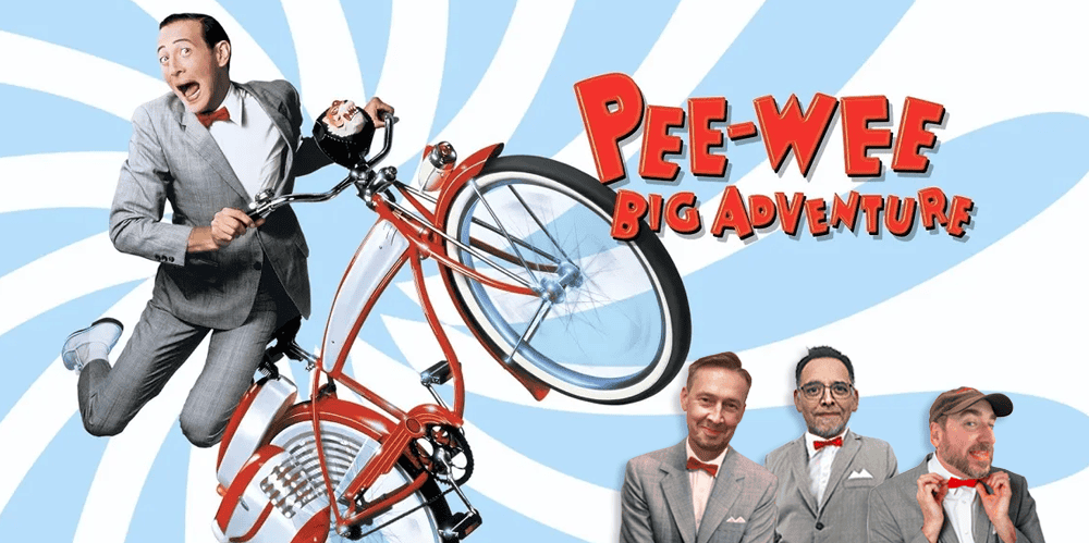Pee-wee's Big Adventure movie review with hosts from 3 Guys and a Flick podcast.