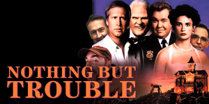 Group photo of the hosts of 3 Guys and a Flick movie review podcast.