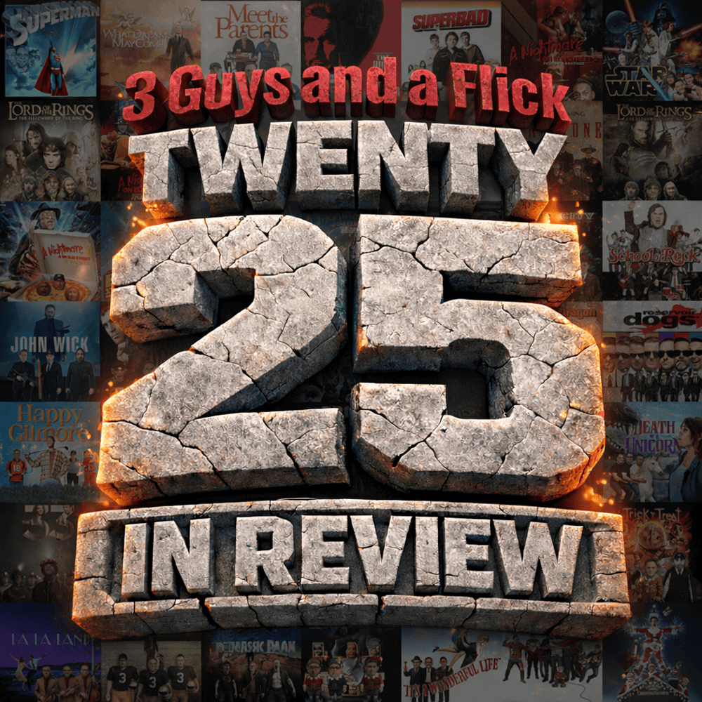 3 Guys and a Flick - Movie Review Podcast Logo.