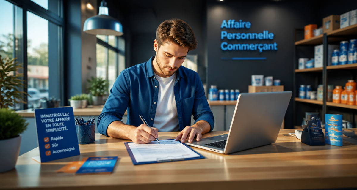 affaire personnelle commerçant jeune commerçant inscription