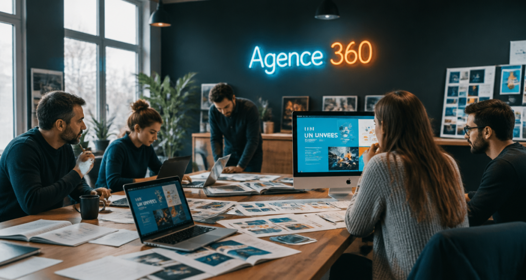 agence de communication 360 réunion équipe