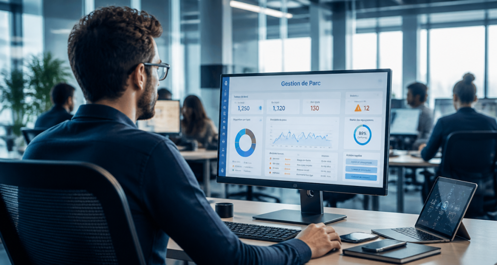 solution de gestion de parc informatique tableau de bord open space