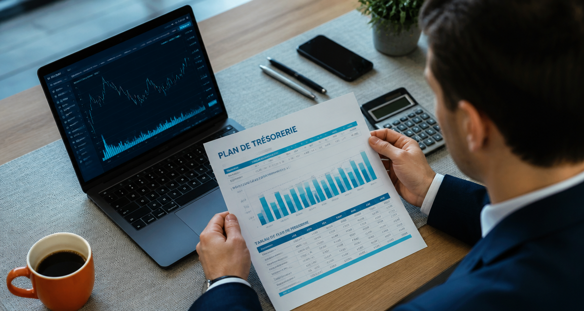 trésorerie def plan financier sur bureau moderne
