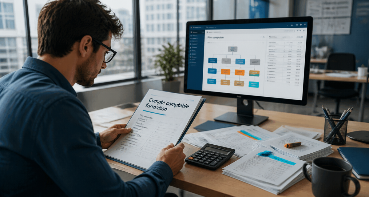 Comptable analysant compte comptable formation