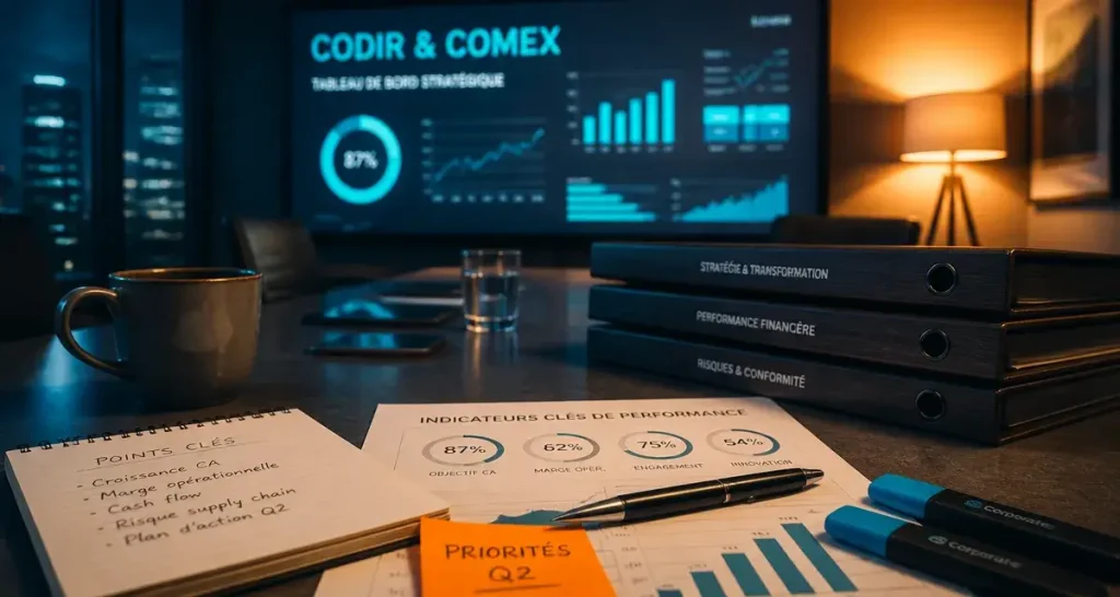 Direction dans une entreprise : CODIR & COMEX, 5 pôles stratégiques en réunion