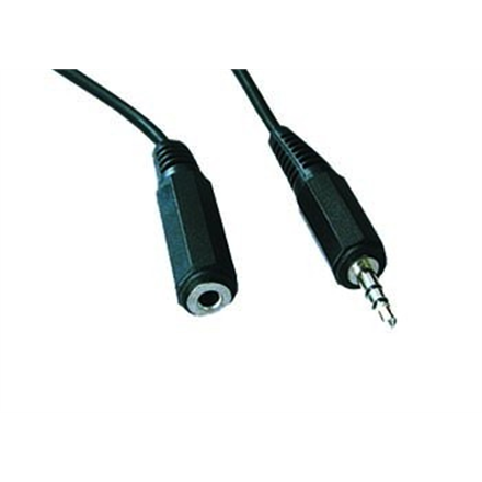 Kabel audio 3,5 mm - Przedłużacz stereo żeński