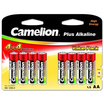 Baterie Camelion AA Plus Alkaline - 8 sztuk w zestawie - obrazek 2