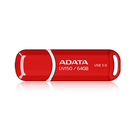 Pendrive USB 3.0 ADATA UV150 64GB - Czerwony Pamięć Flash - obrazek 2