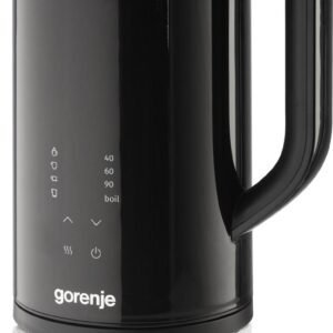 Czajnik elektryczny Gorenje 1.7L stalowy czarny 2200W
