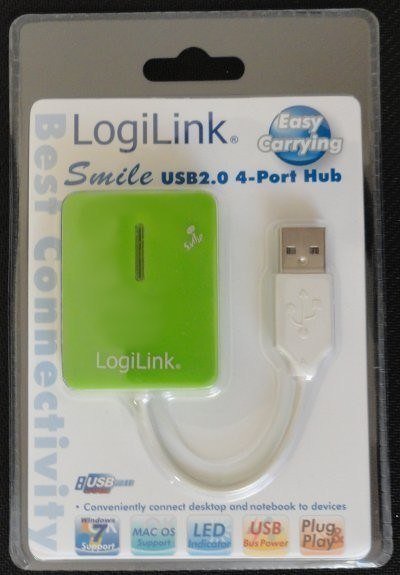 LogiLink Smile - Praktyczny koncentrator USB 4-portowy - obrazek 3