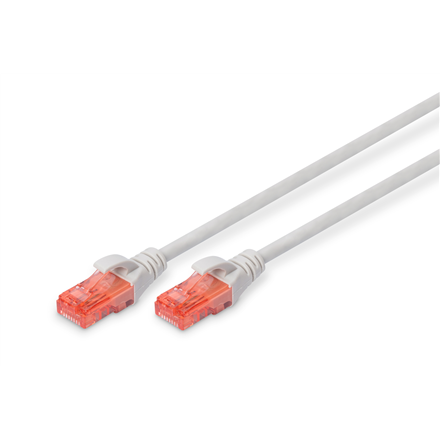 Kabel krosowy CAT 6 UTP RJ-45 1m Szary - Digitus