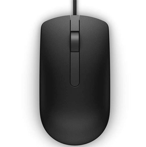 Mysz optyczna Dell MS116 - wygodna, przewodowa, czarna - obrazek 5